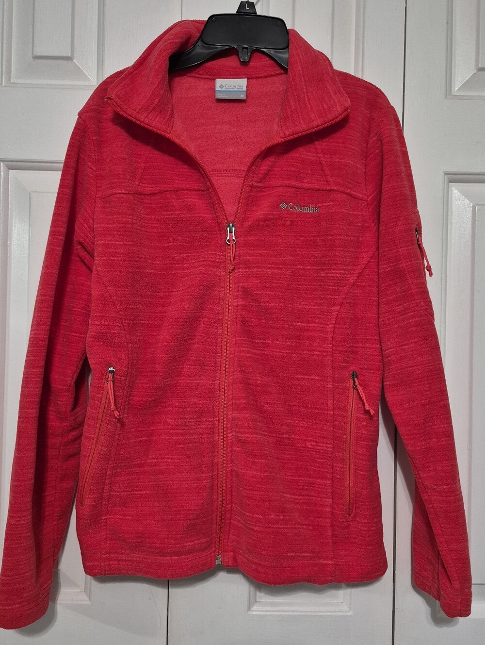 Columbia Women's Bright Red Full-Zip Fleece Jacket